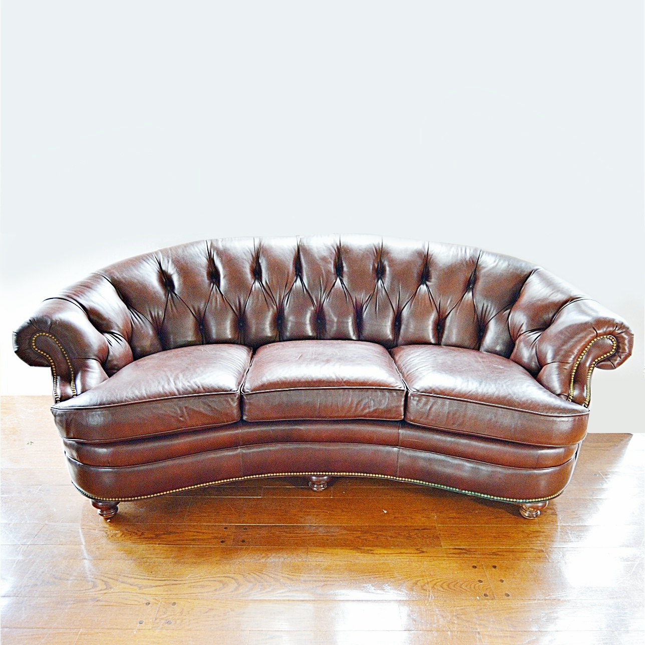 Chesterfield Style Leather Sofa