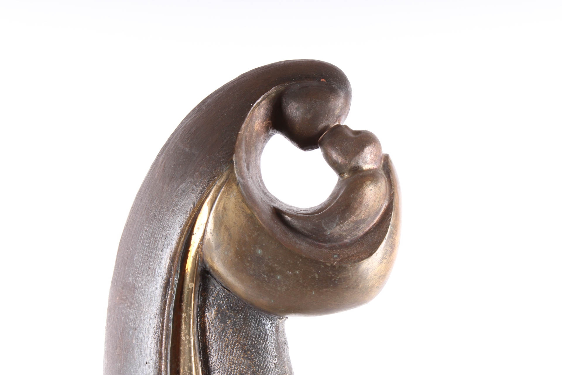 Alfred Tibor Bronze Sculpture "Mothers Kiss"