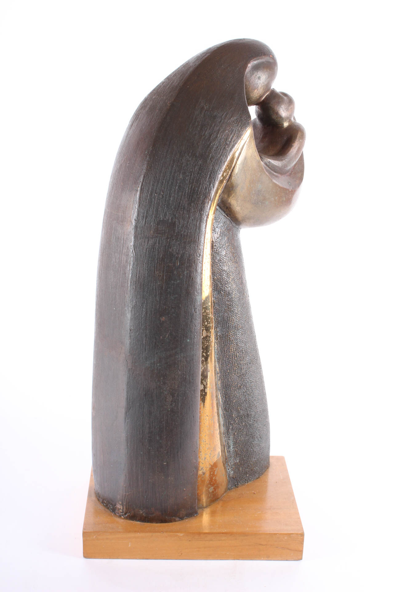 Alfred Tibor Bronze Sculpture "Mothers Kiss"