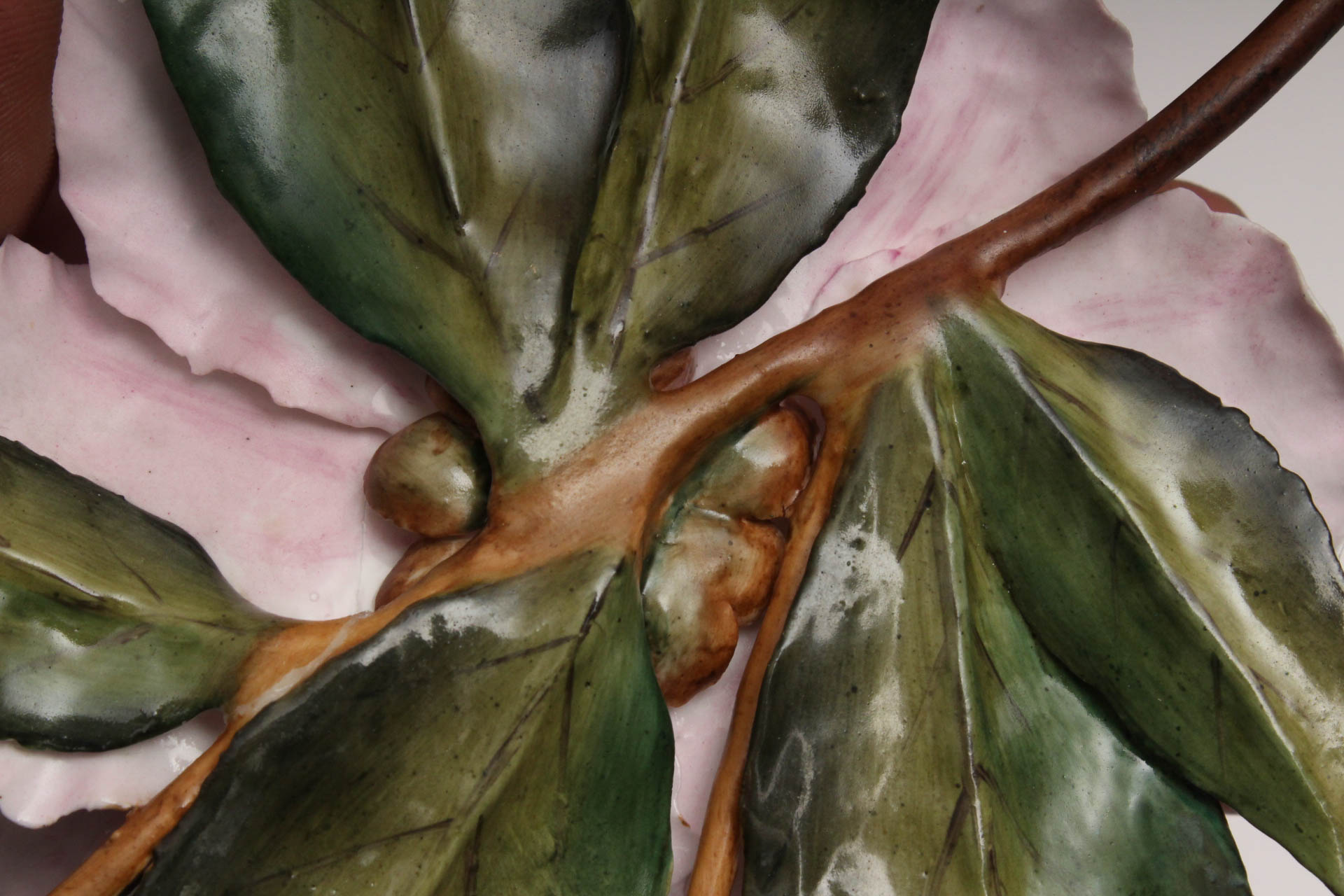 Boehm-Style Porcelain Flower After "Camellia-Pat Nixon"