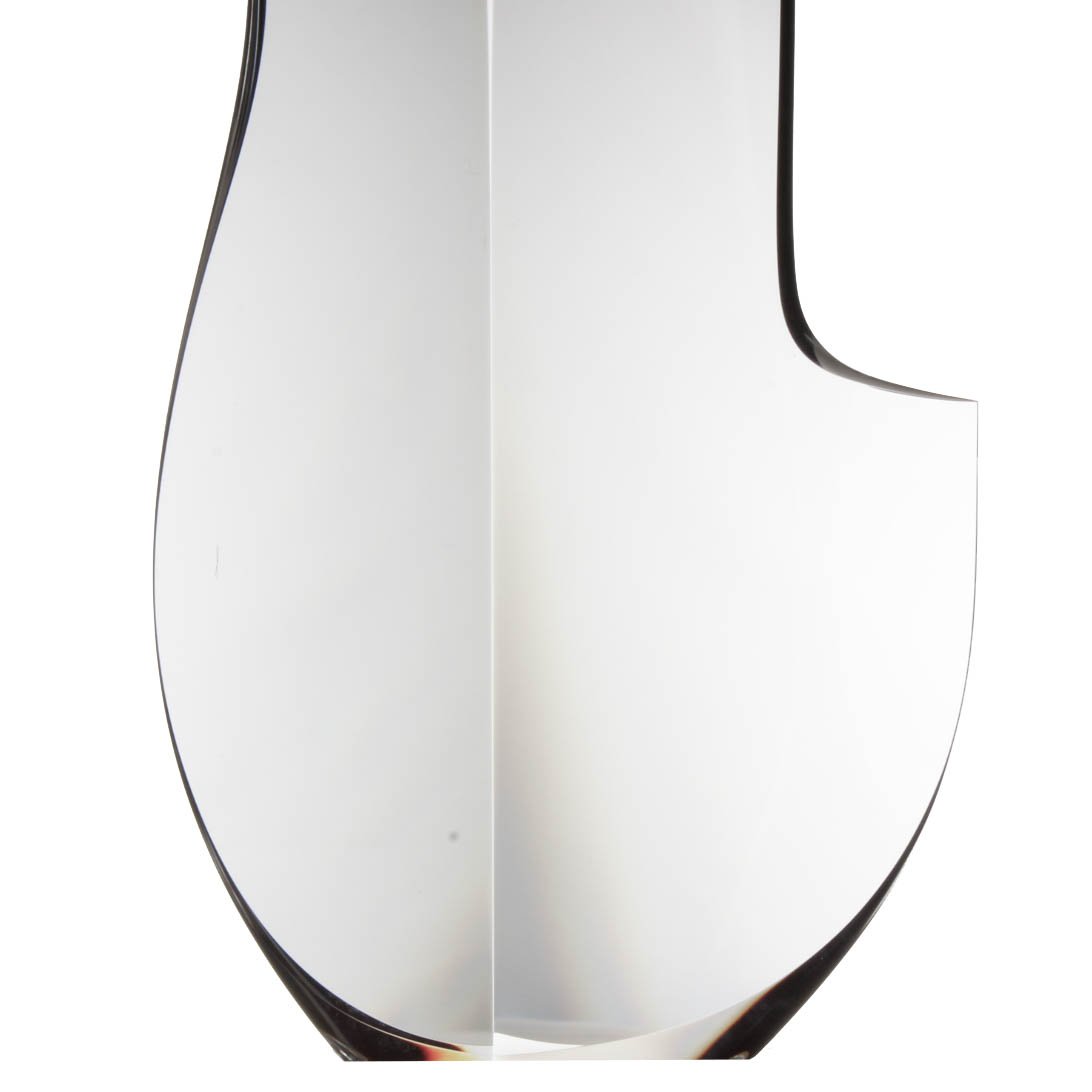 Christopher Reis Abstract Glass Sculpture "Embrace"