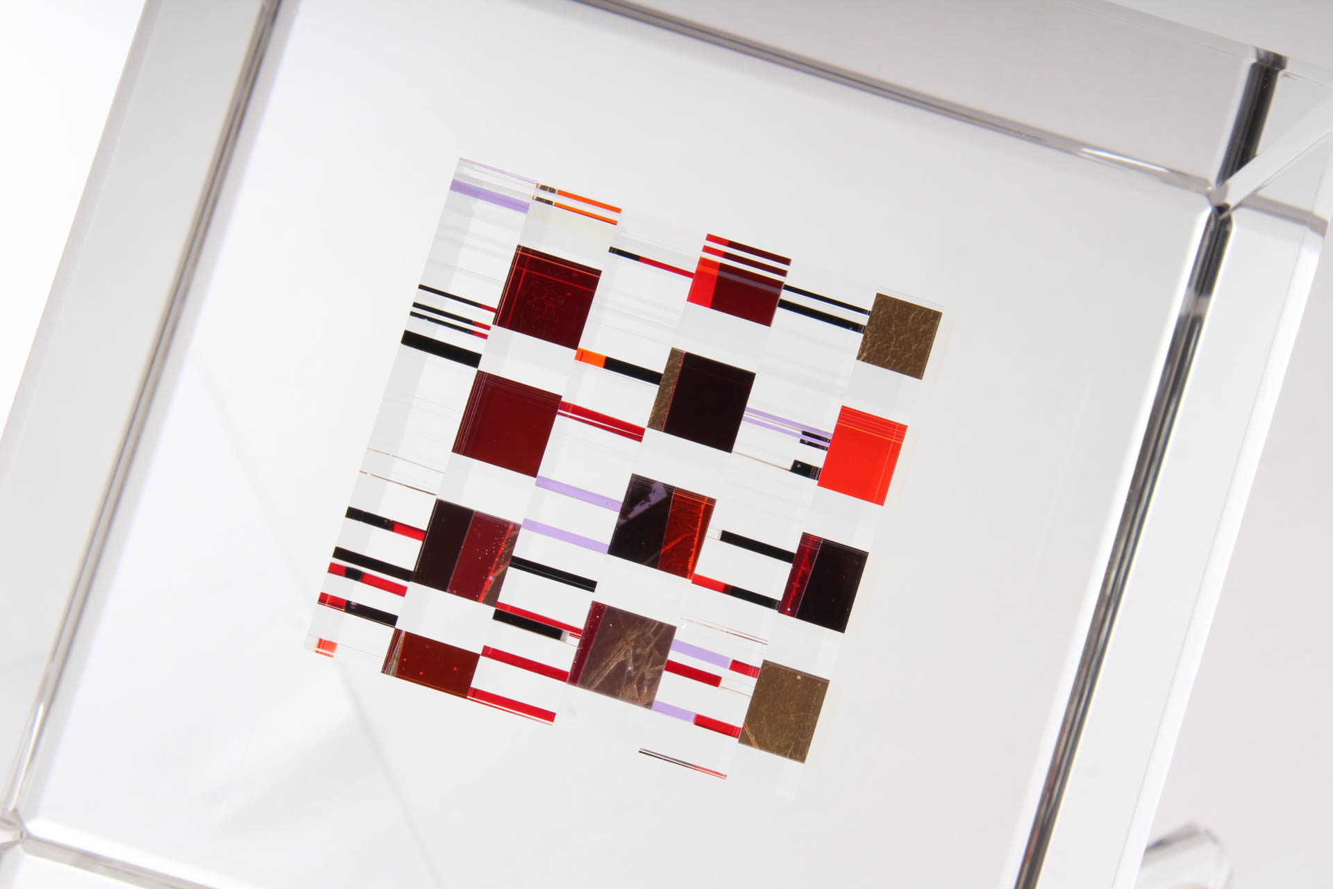 Jon Kuhn Optical Glass Sculpture "Chili Peppers"