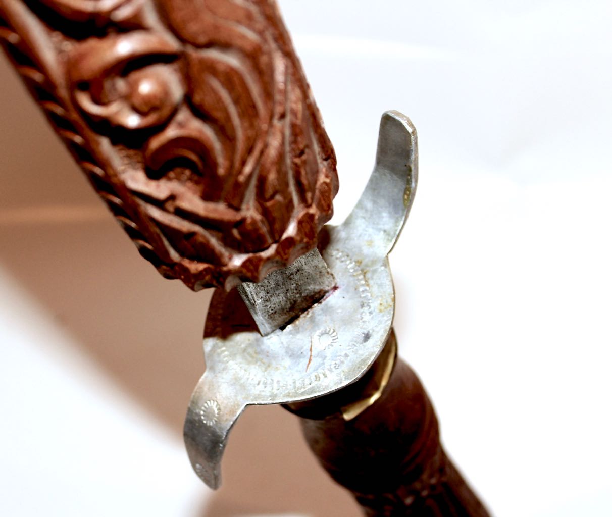 Thai Sword with Hand Carved Wood Sheath