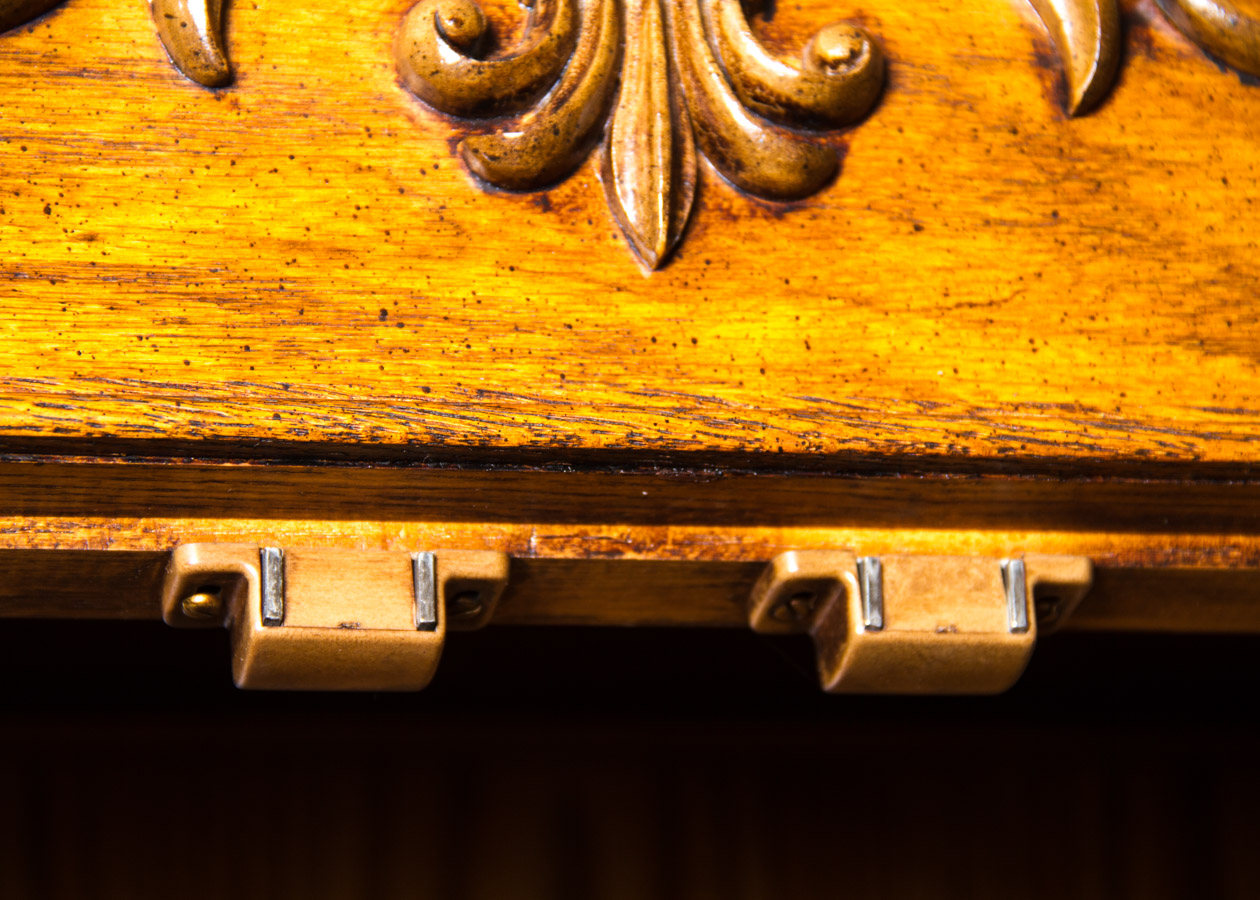 French Provincial Style Oak China Cabinet