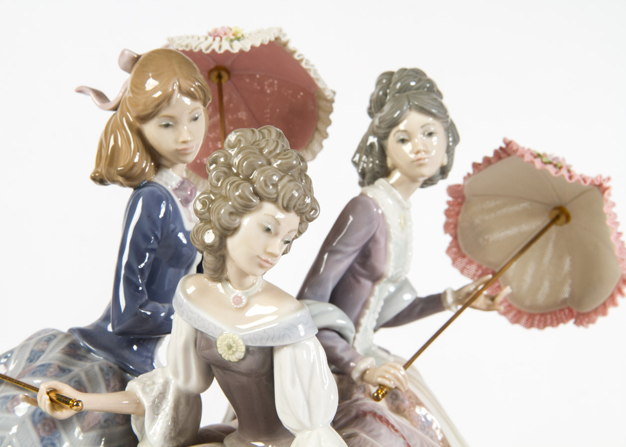 Limited Edition Lladro "Three Sisters" Porcelain Figurine