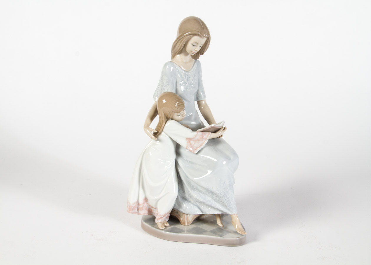 Lladro "Bedtime Story" Porcelain Figurine