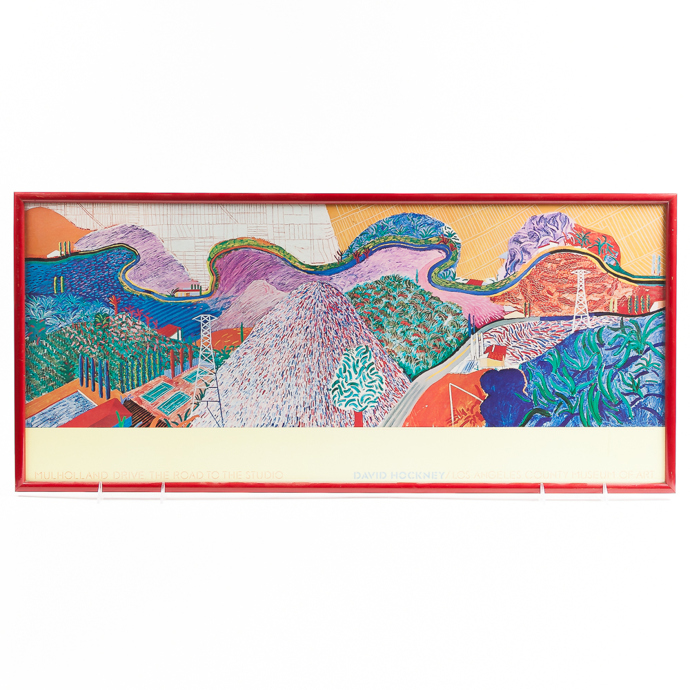 David Hockney Poster Print "Mulholland Drive the Road to the Studio"