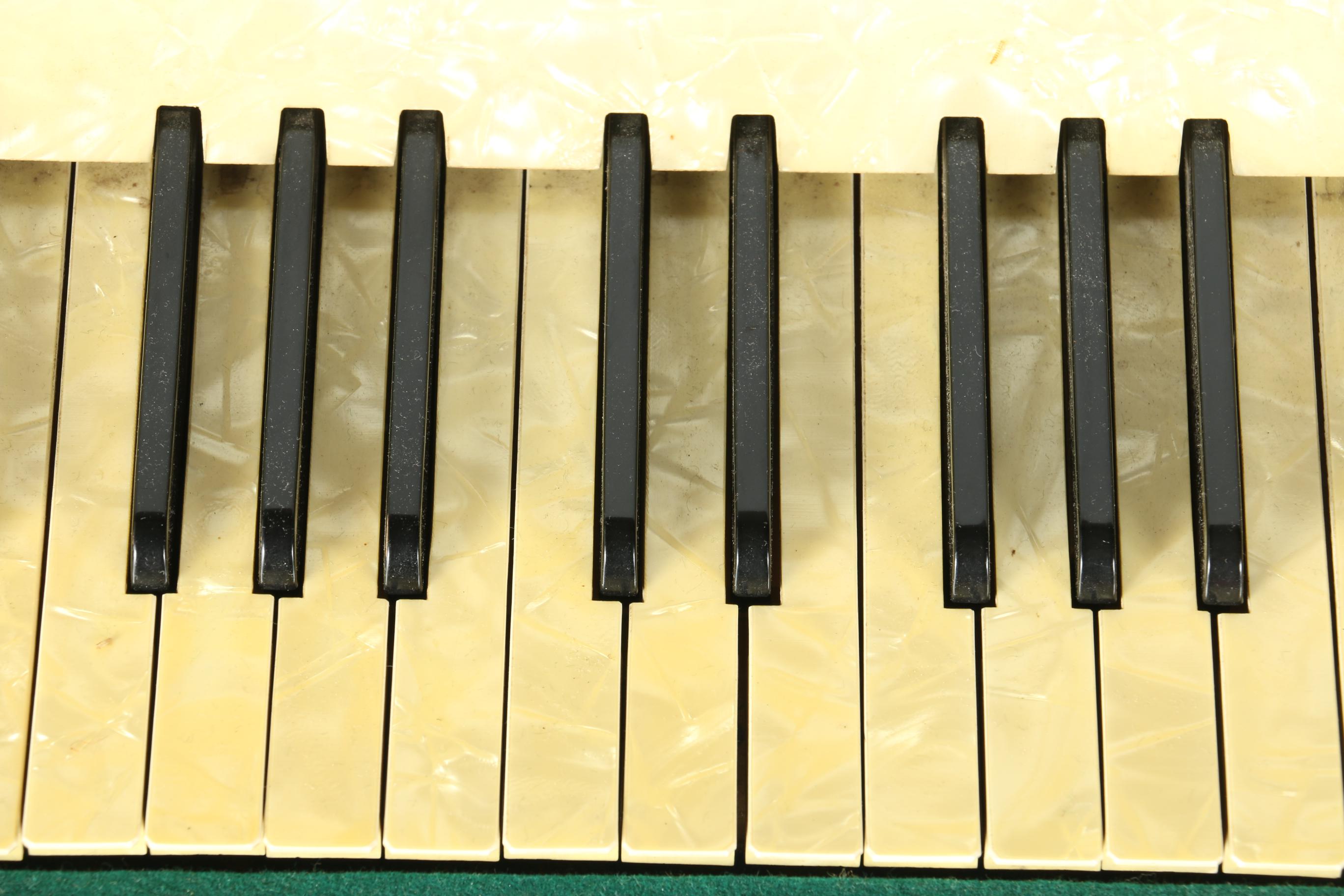 Vintage Lombardi Piano Accordion and Case