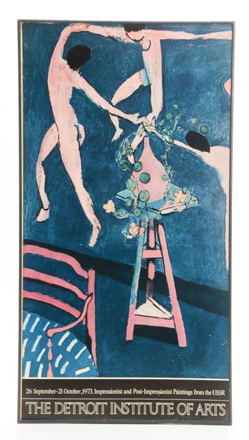 Vintage 1973 Exhibition Poster for the Detroit Institute of Arts