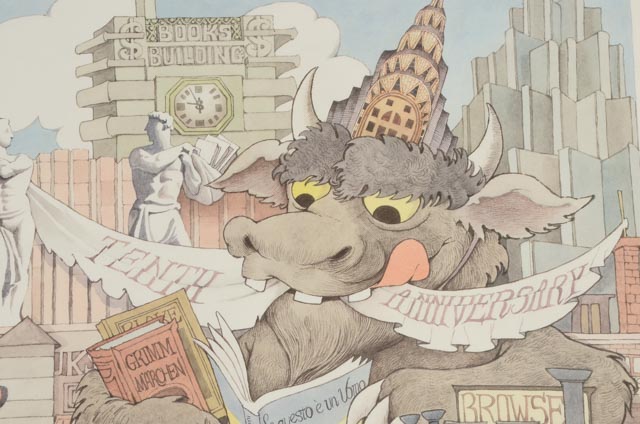 Maurice Sendak Signed 1988 "New York is Book Country" Poster