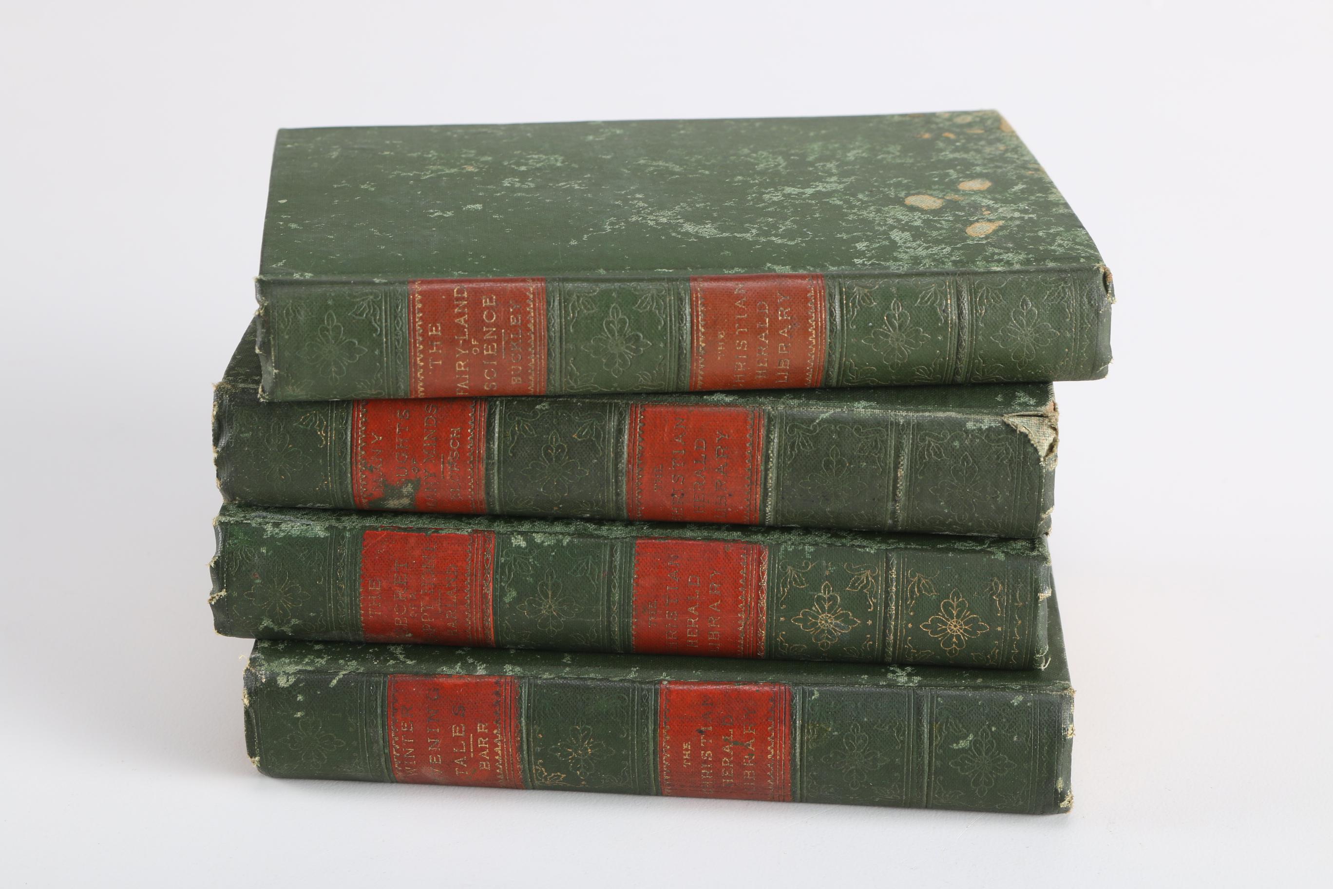 Circa 1896 Four Volumes by The Christian Herald Library