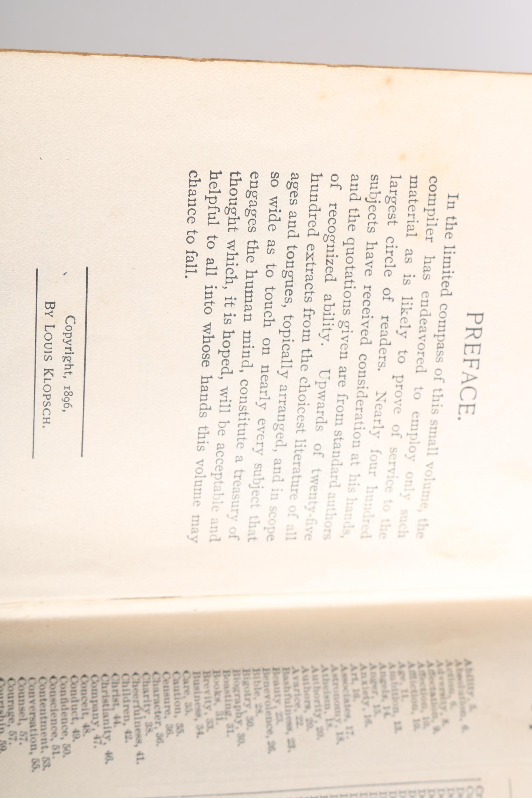 Circa 1896 Four Volumes by The Christian Herald Library