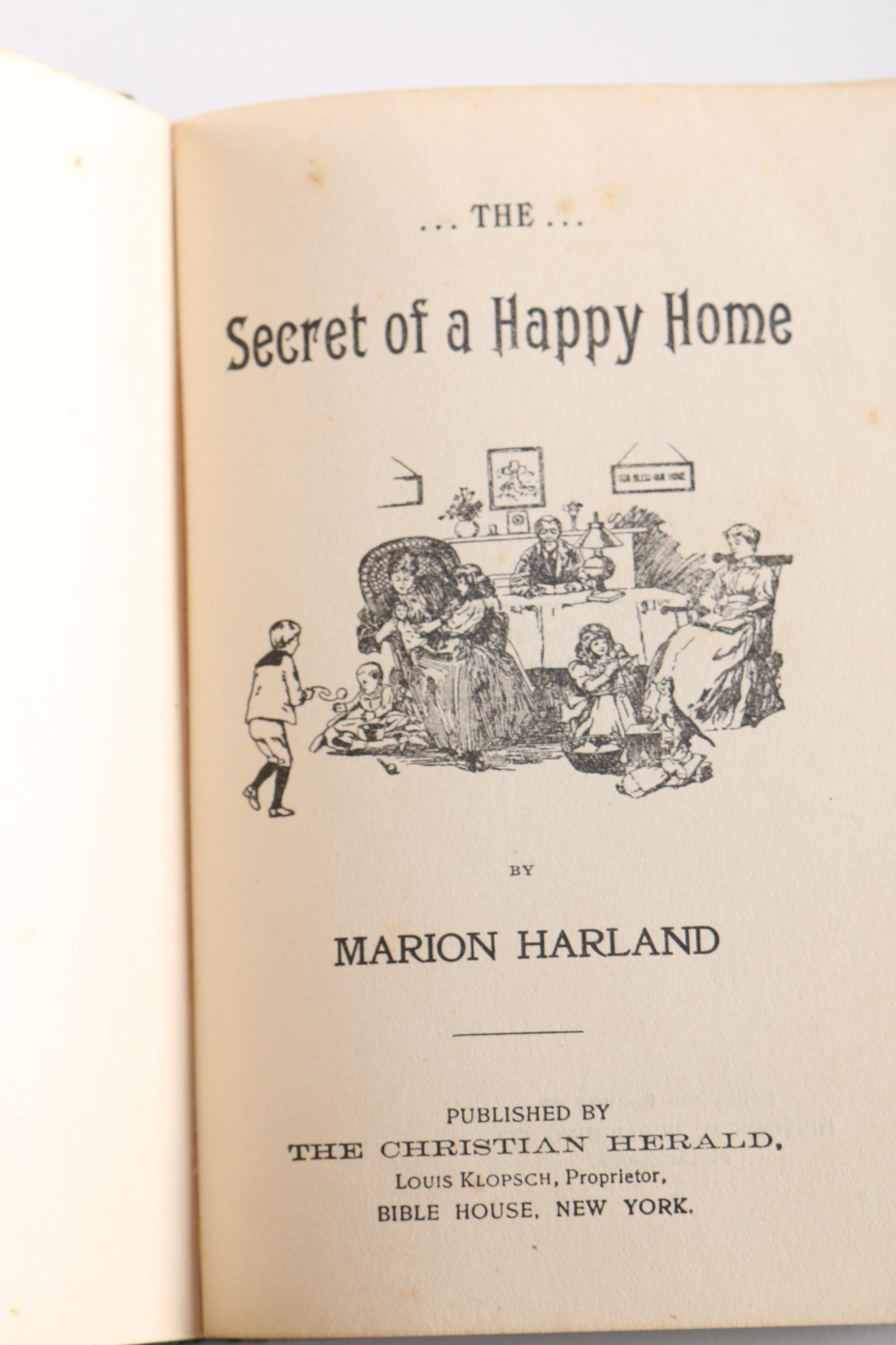 Circa 1896 Four Volumes by The Christian Herald Library