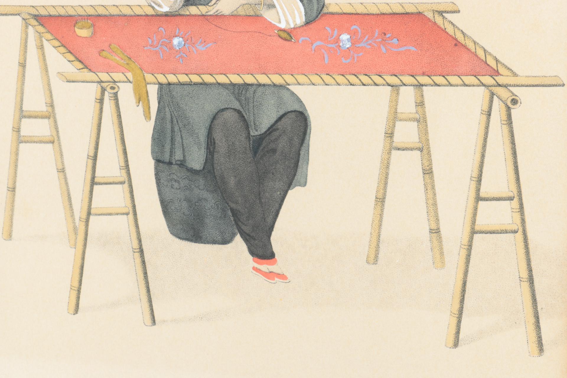 1799 Hand-Colored Etchings After Pu-Quà