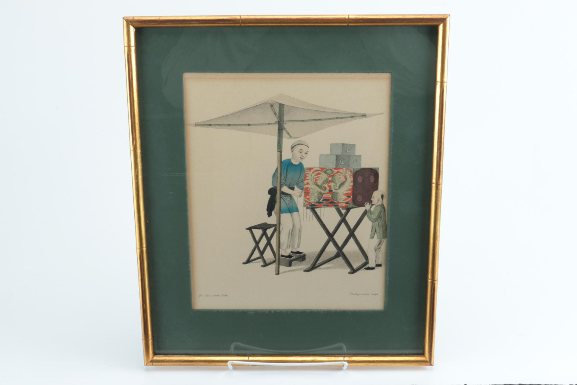 1799 Hand-Colored Etchings After Pu-Quà