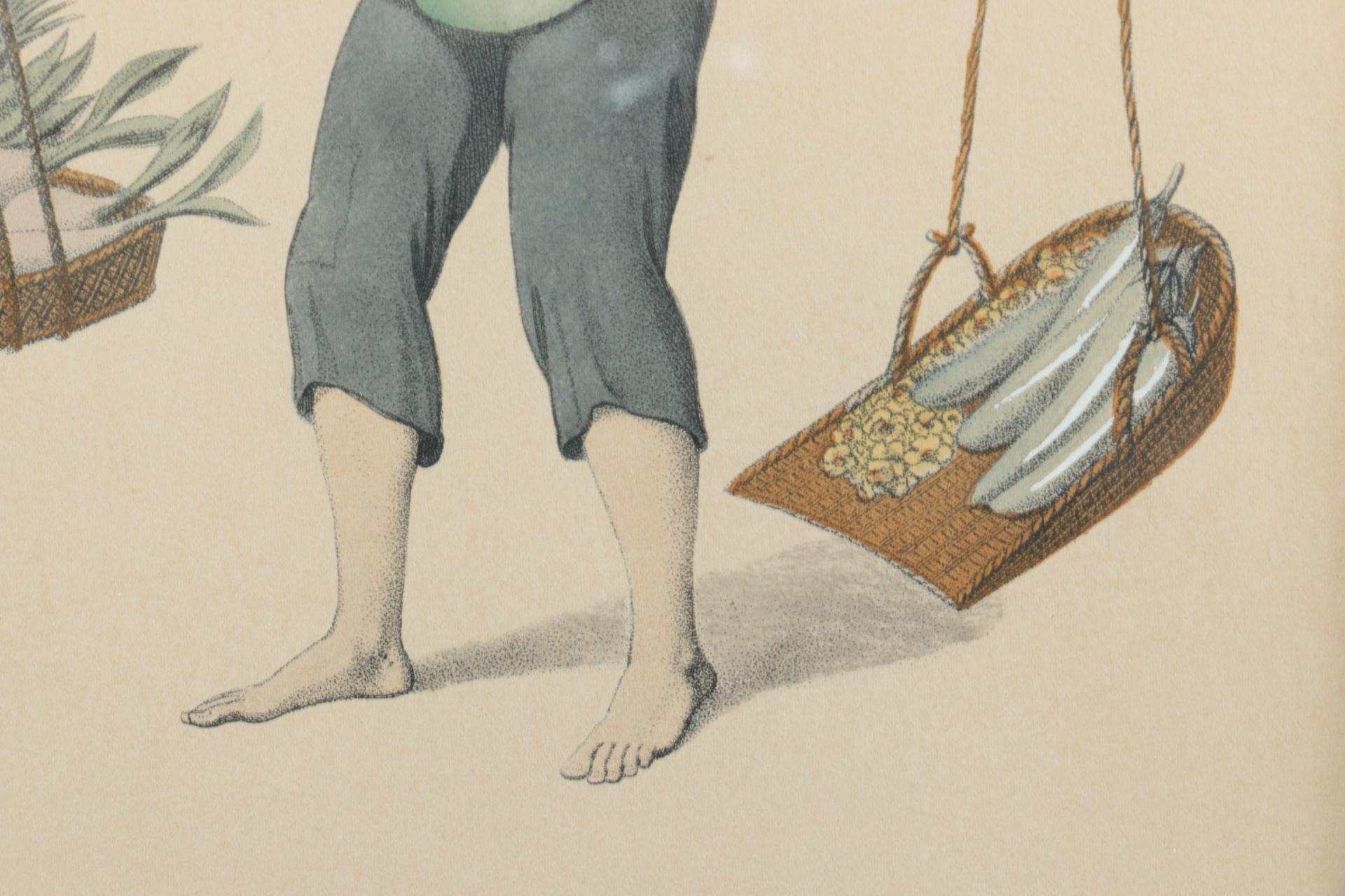 1799 Hand-Colored Etchings After Pu-Quà
