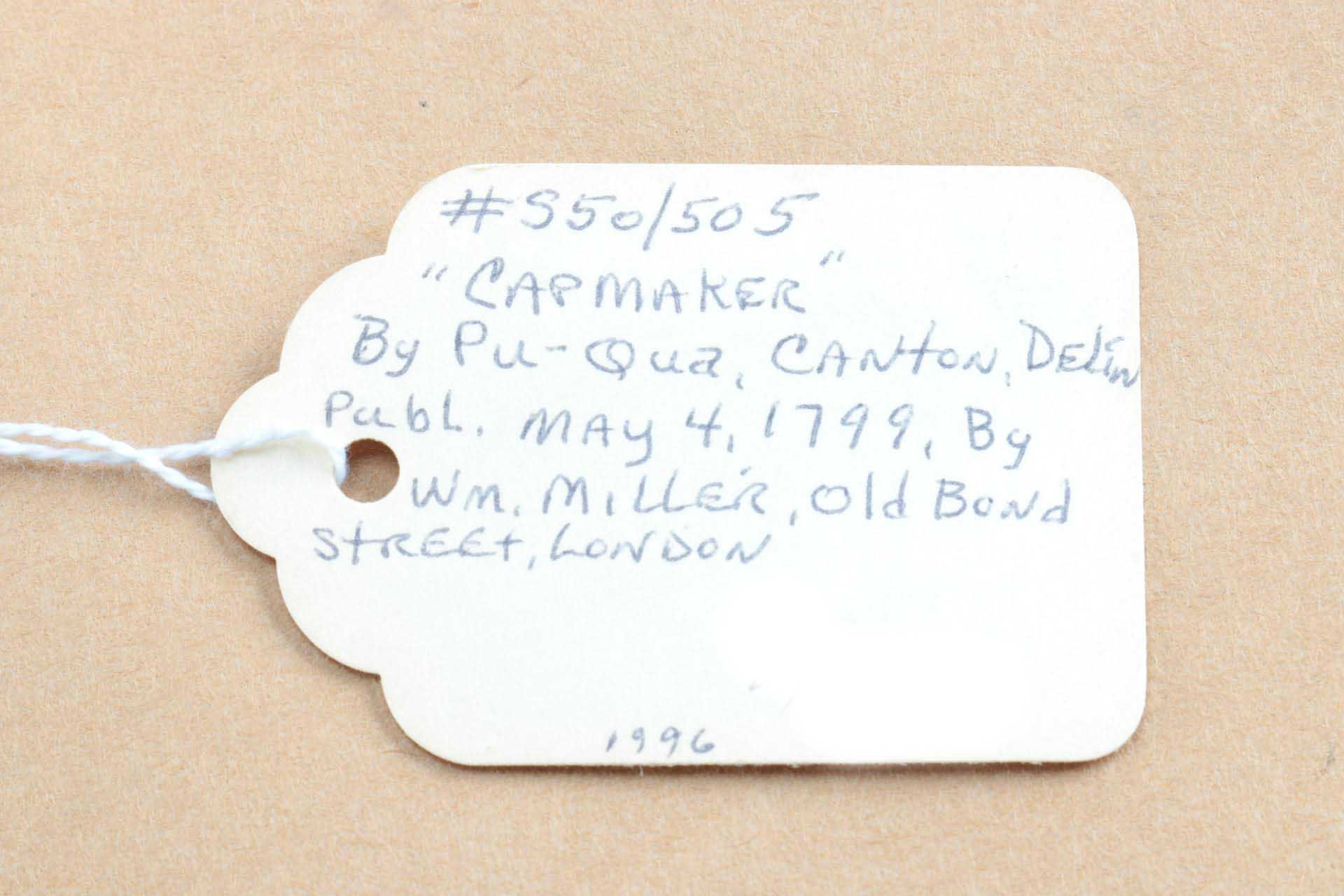 1799 Hand-Colored Etchings After Pu-Quà