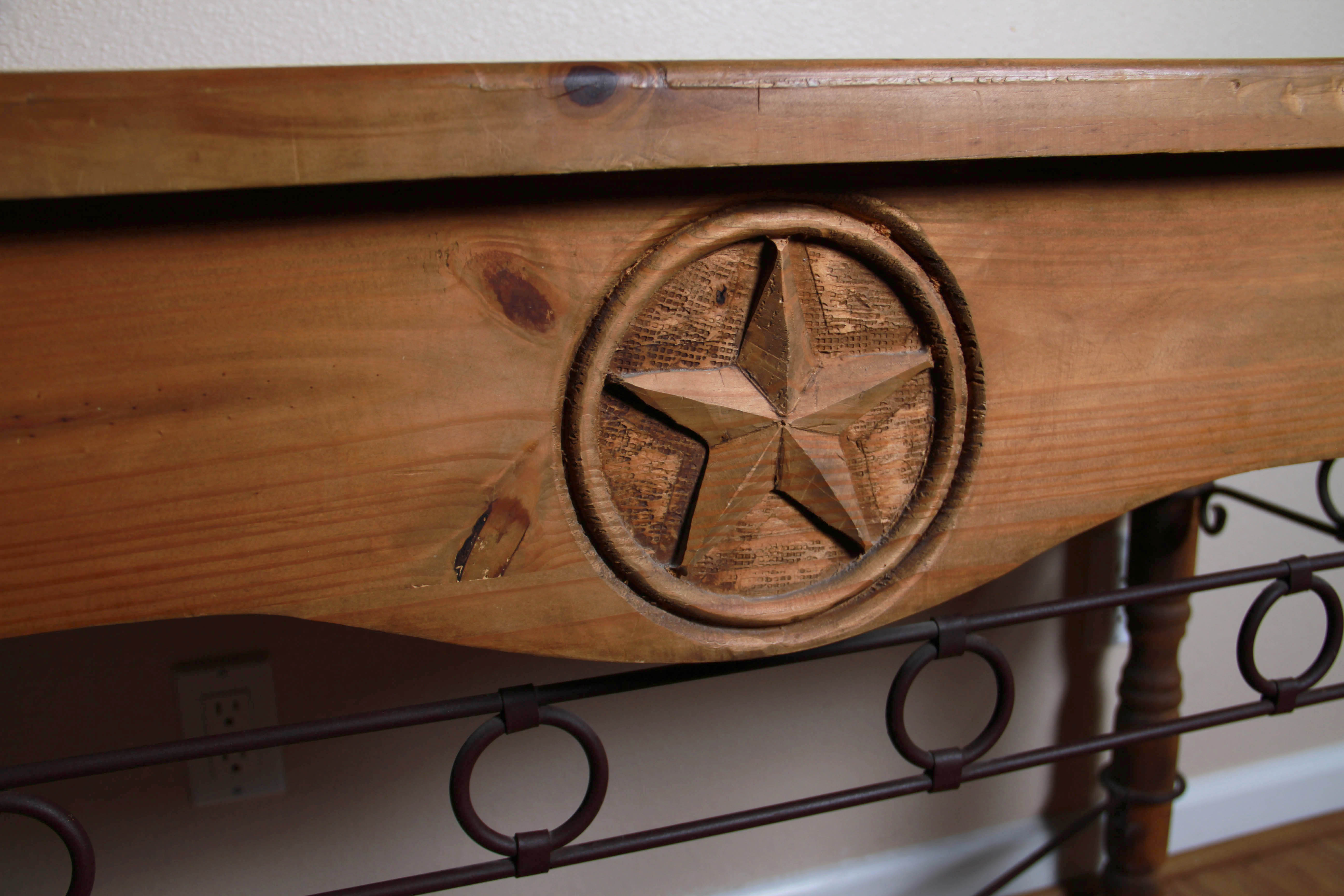 Rustic Pine Entry Table