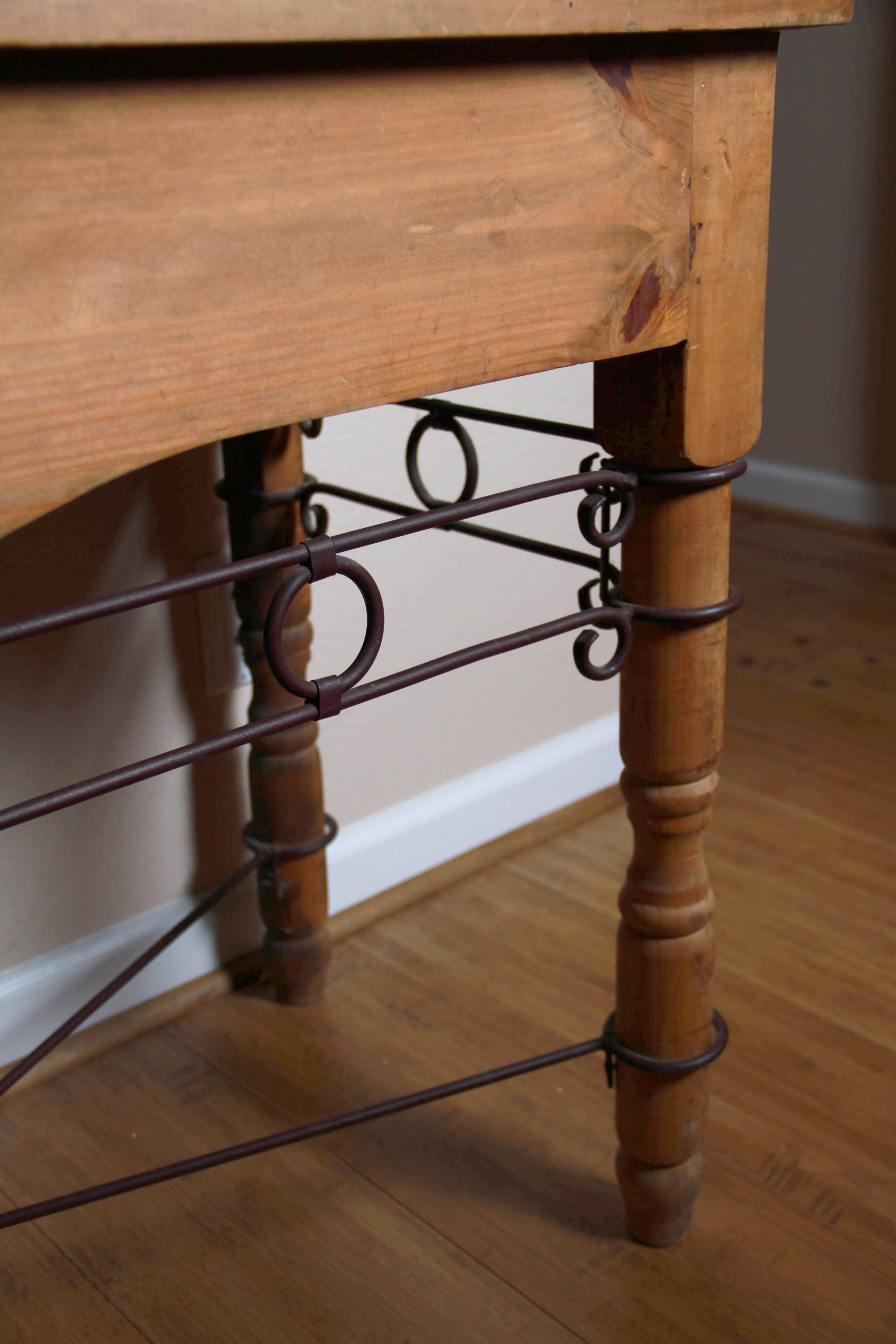 Rustic Pine Entry Table