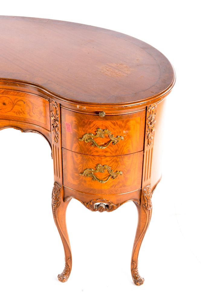 Louis XV Style Kidney Shaped Desk