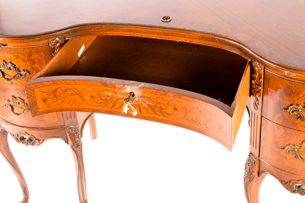 Louis XV Style Kidney Shaped Desk