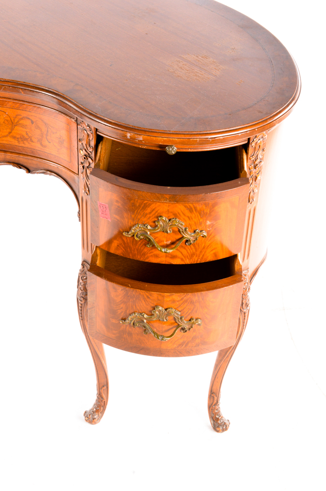 Louis XV Style Kidney Shaped Desk