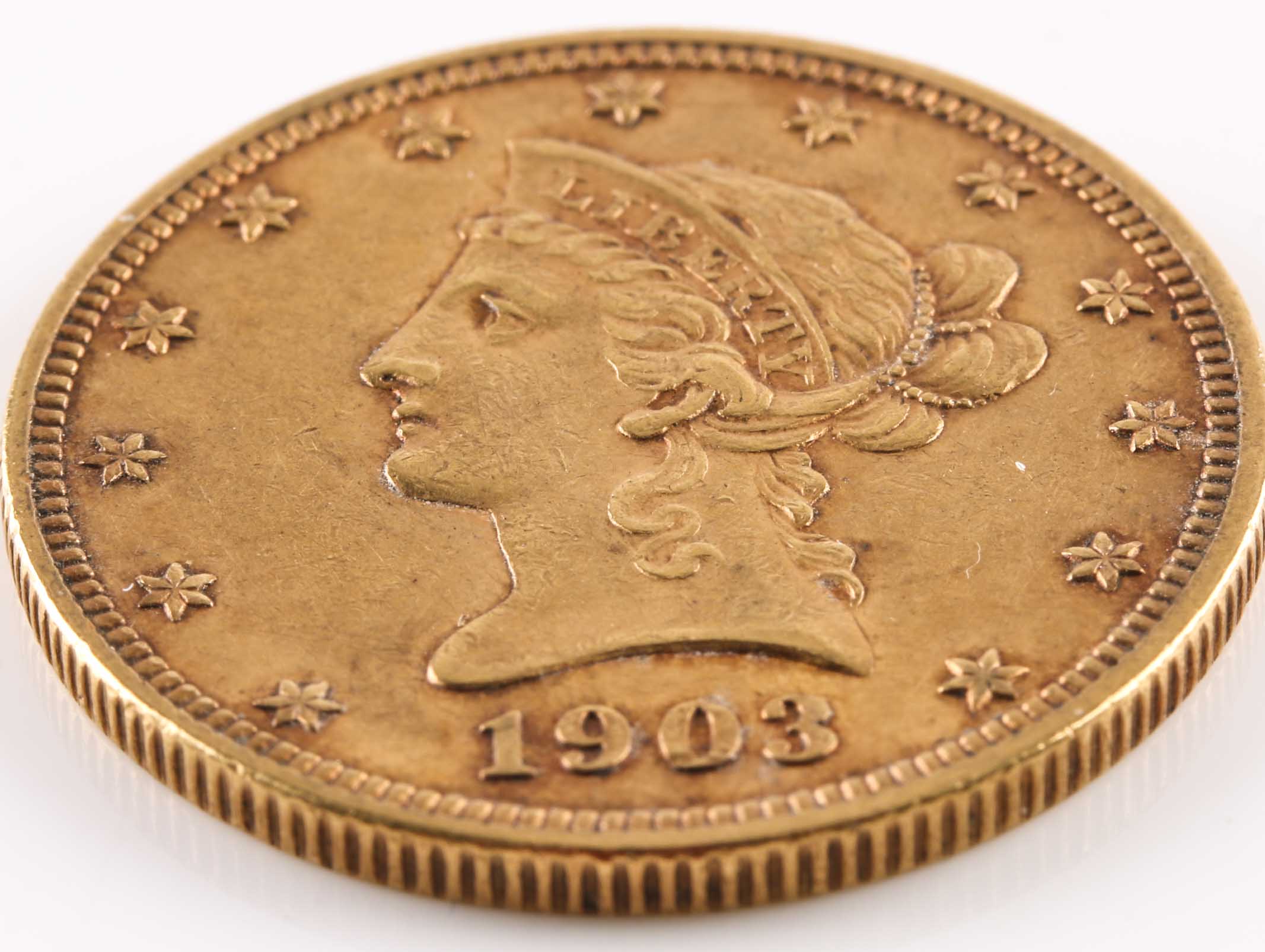 1903 Liberty Head Ten Dollar Gold Eagle Coin