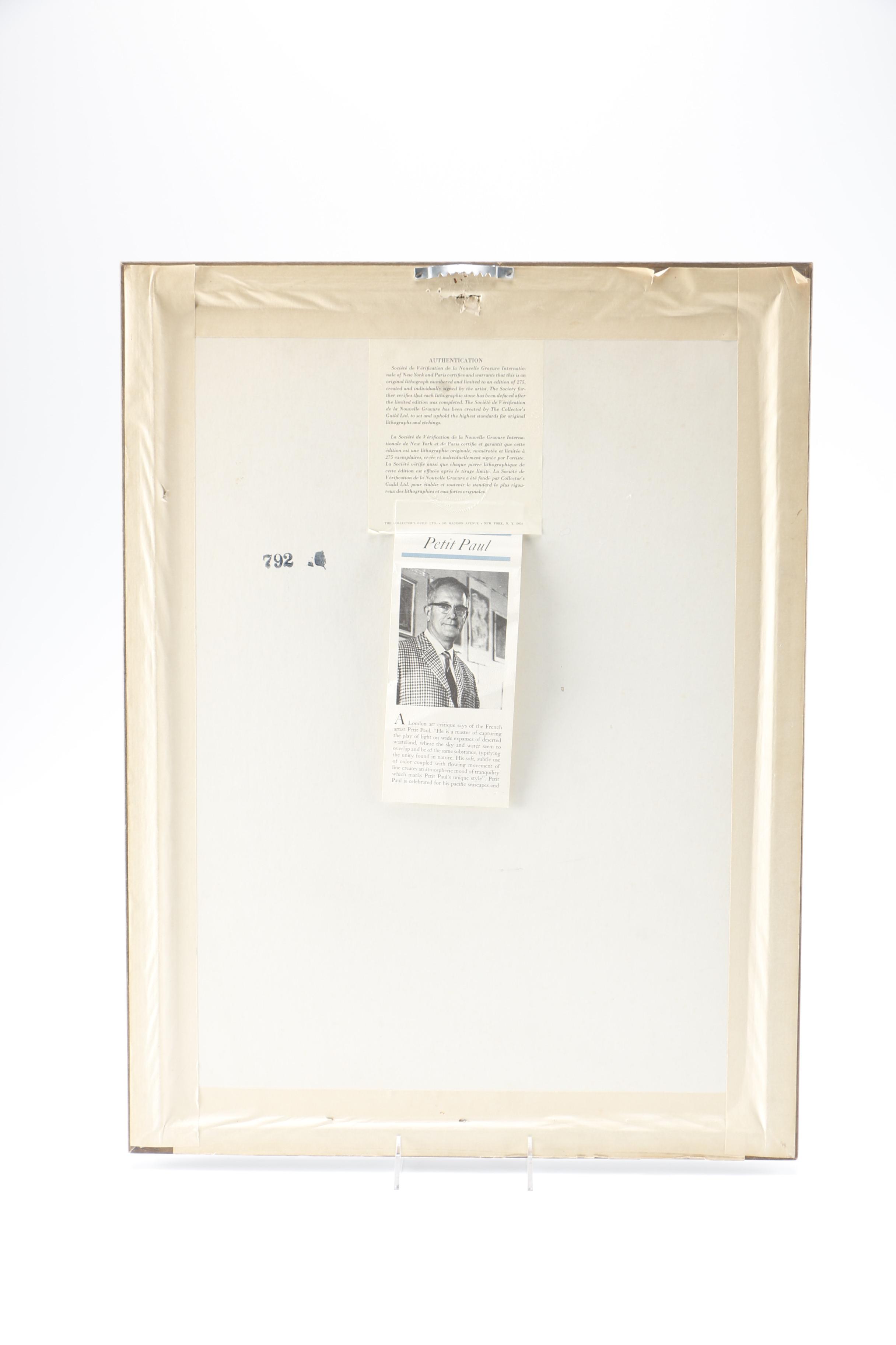 Petit Paul Signed Limited Edition Lithograph