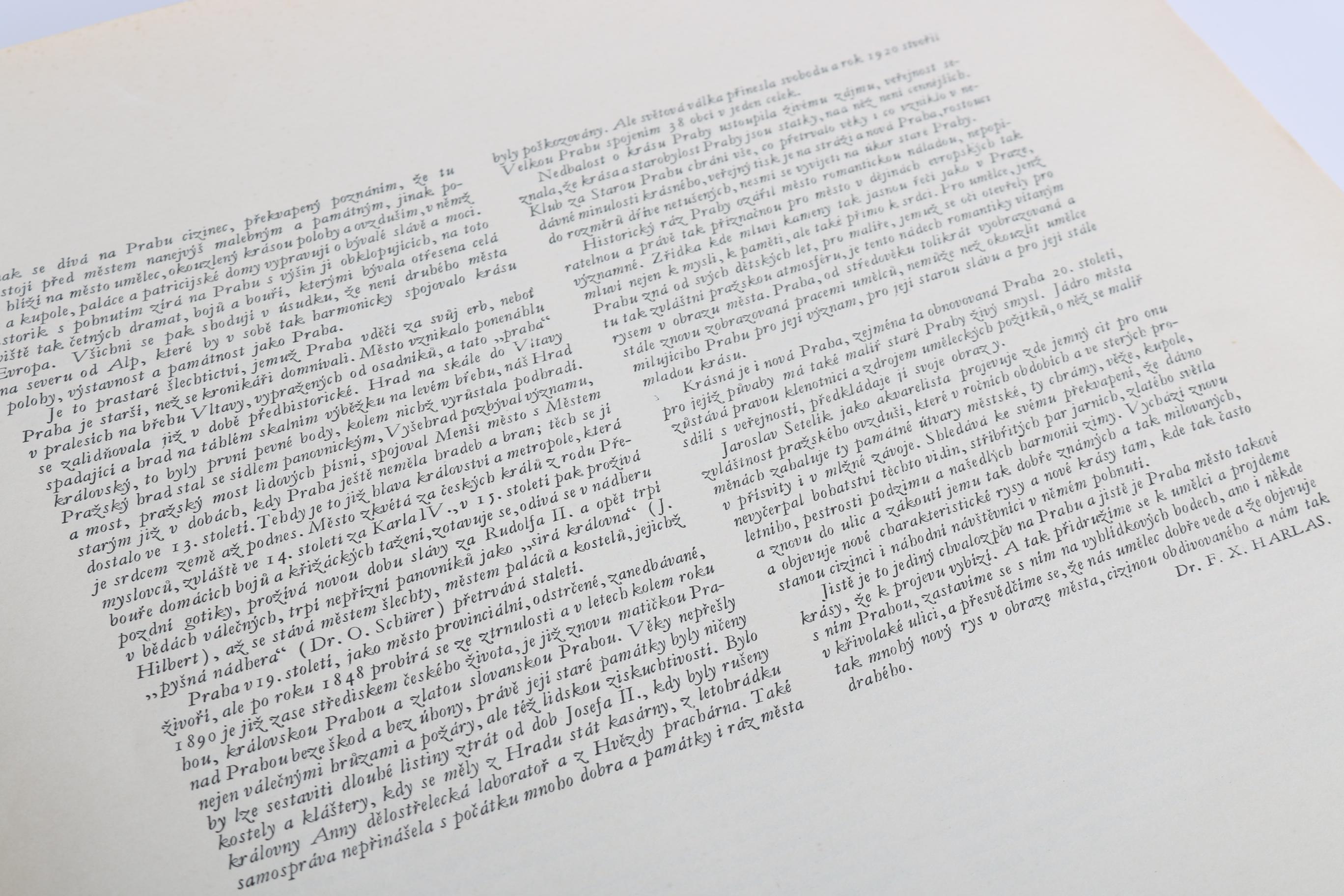 1932 "Praha" by Jaroslav Setelik