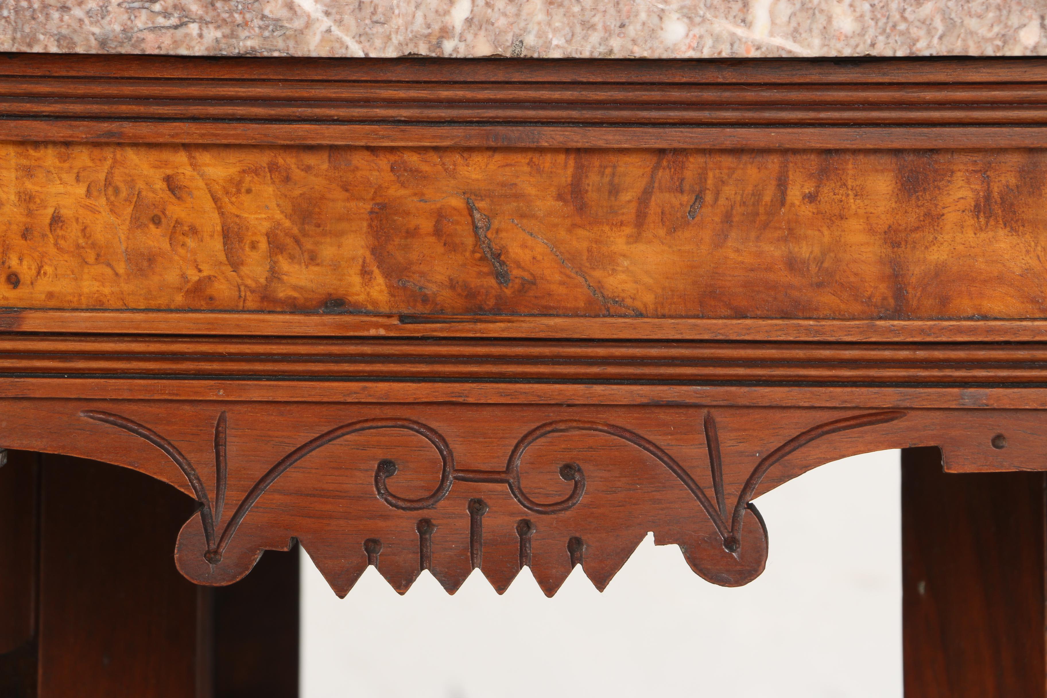 Antique Victorian Marble Top Table