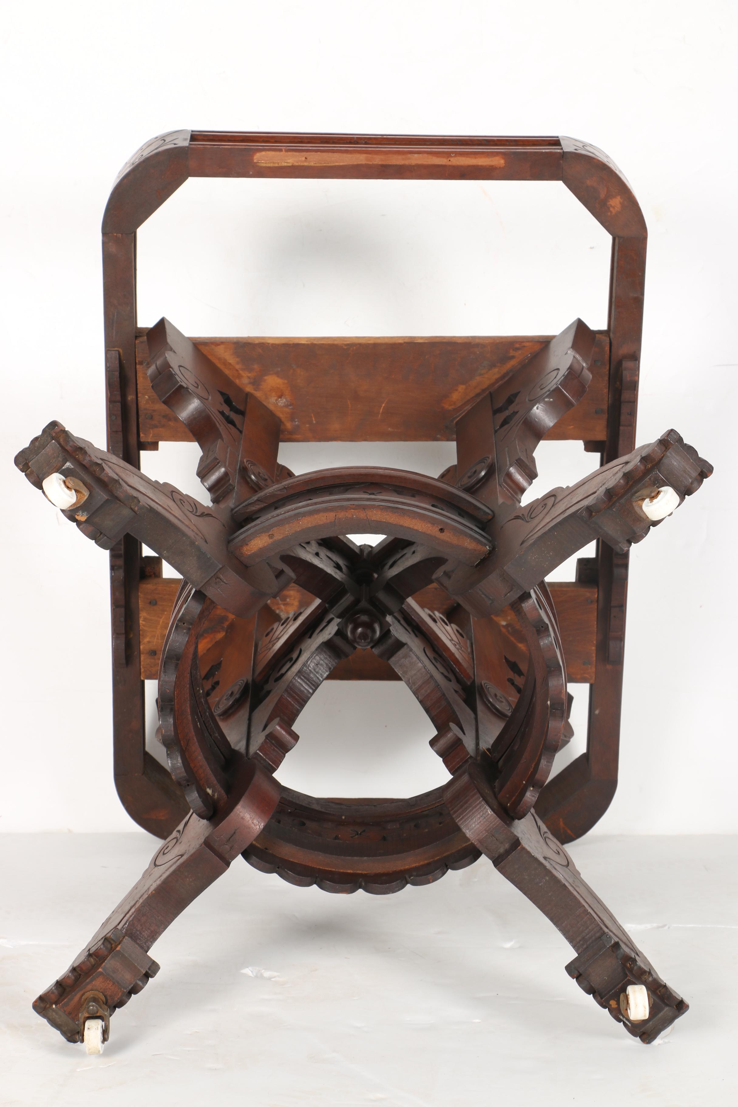 Antique Victorian Marble Top Table