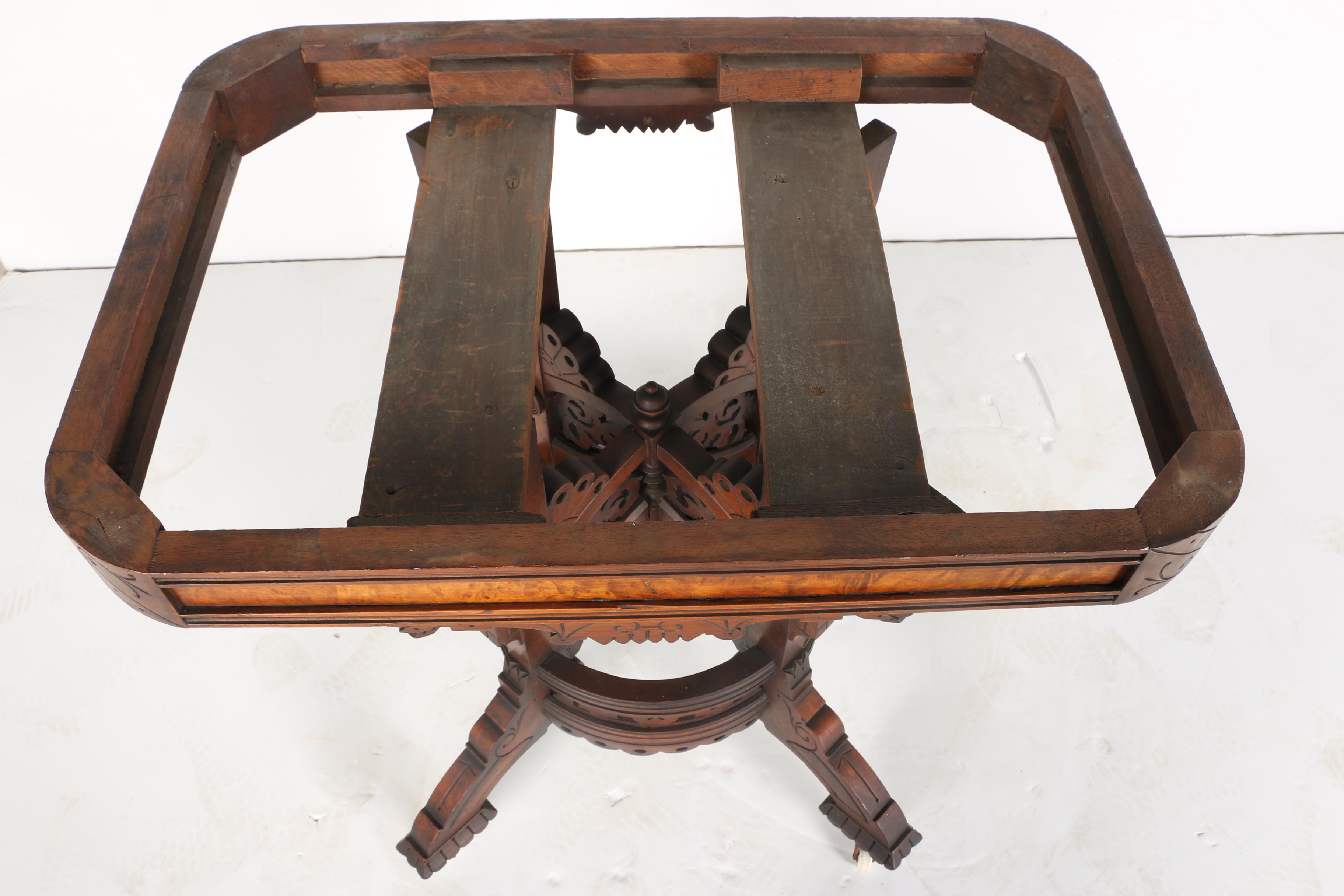 Antique Victorian Marble Top Table