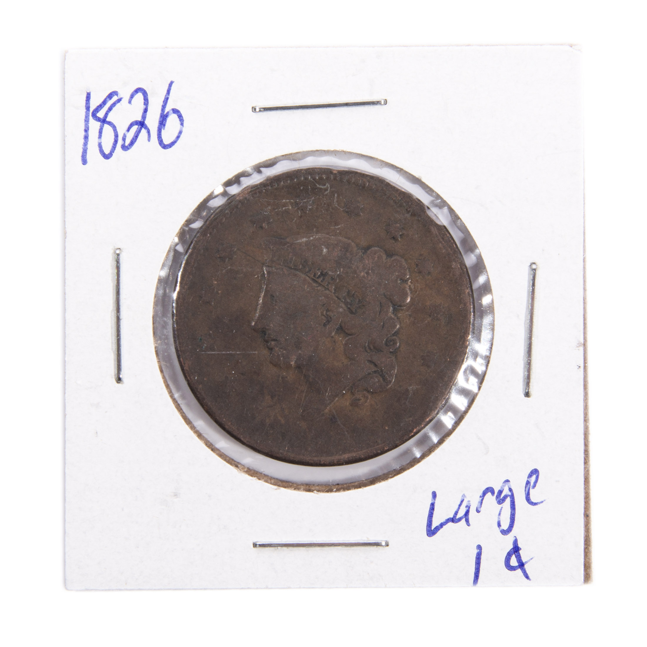 1826 Matron Head Large One Cent Coin