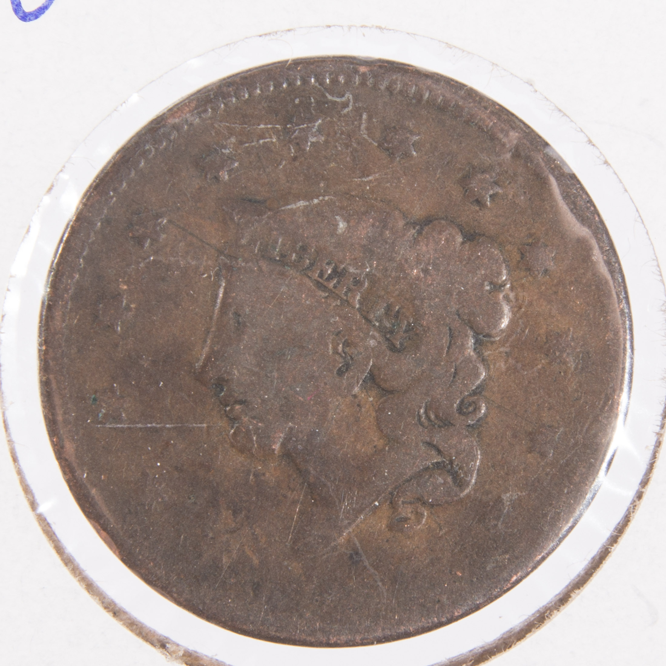 1826 Matron Head Large One Cent Coin