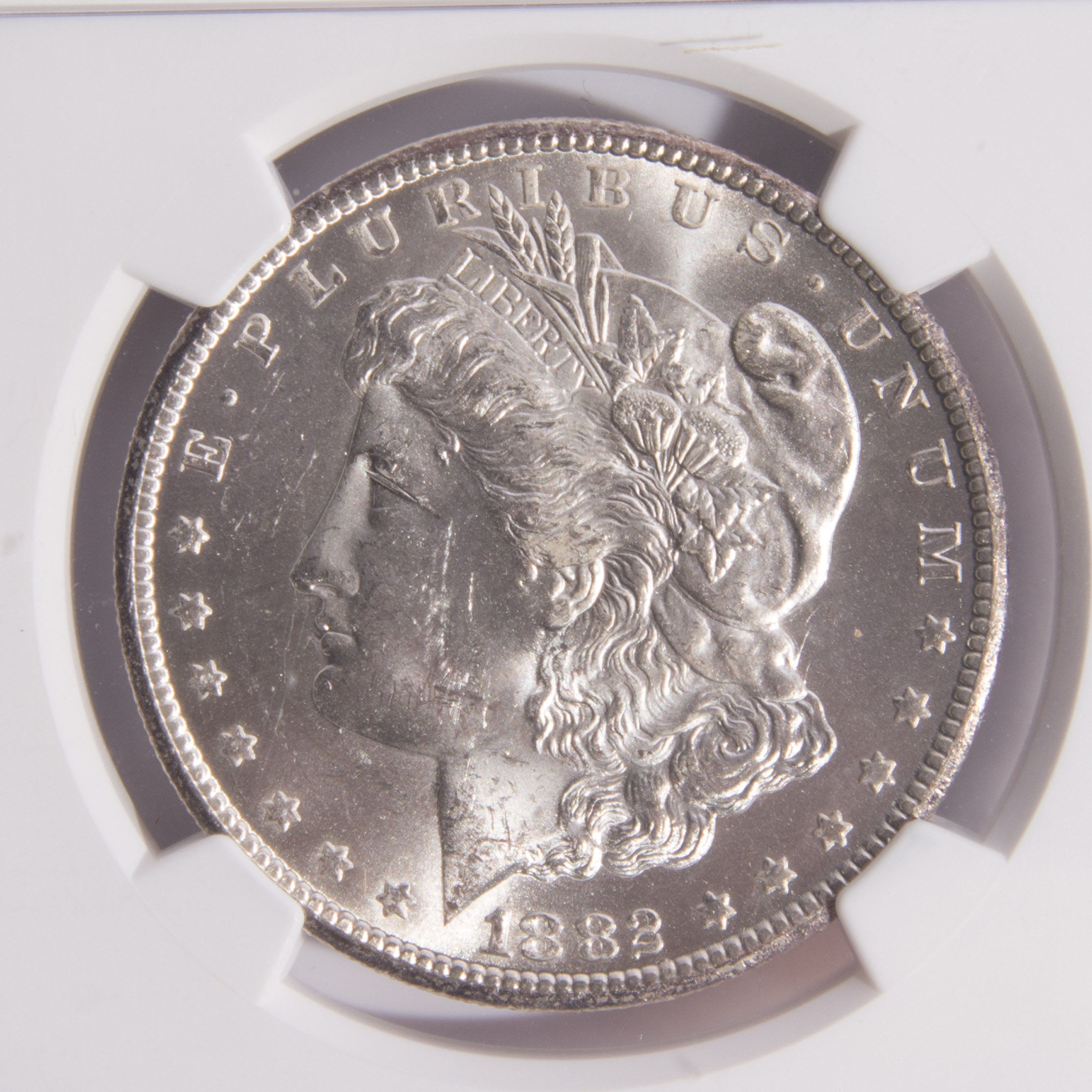 1882-CC Morgan Silver Dollar NGC Graded MS 62
