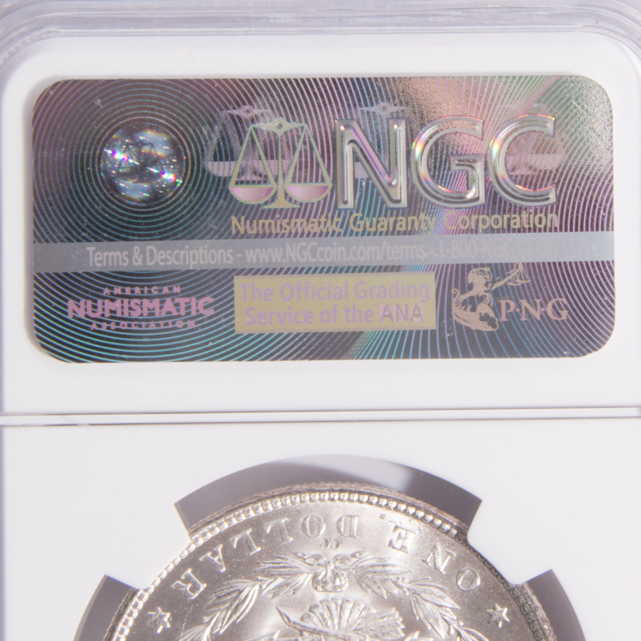 1882-CC Morgan Silver Dollar NGC Graded MS 62