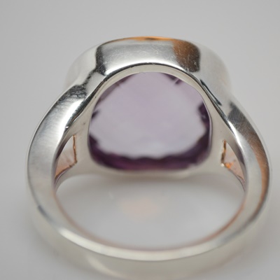 Thistle & Bee Sterling Silver Amethyst "Etoiles" Ring