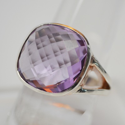 Thistle & Bee Sterling Silver Amethyst "Etoiles" Ring