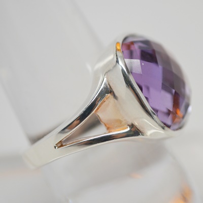 Thistle & Bee Sterling Silver Amethyst "Etoiles" Ring