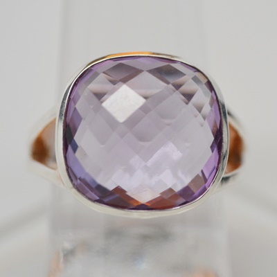 Thistle & Bee Sterling Silver Amethyst "Etoiles" Ring