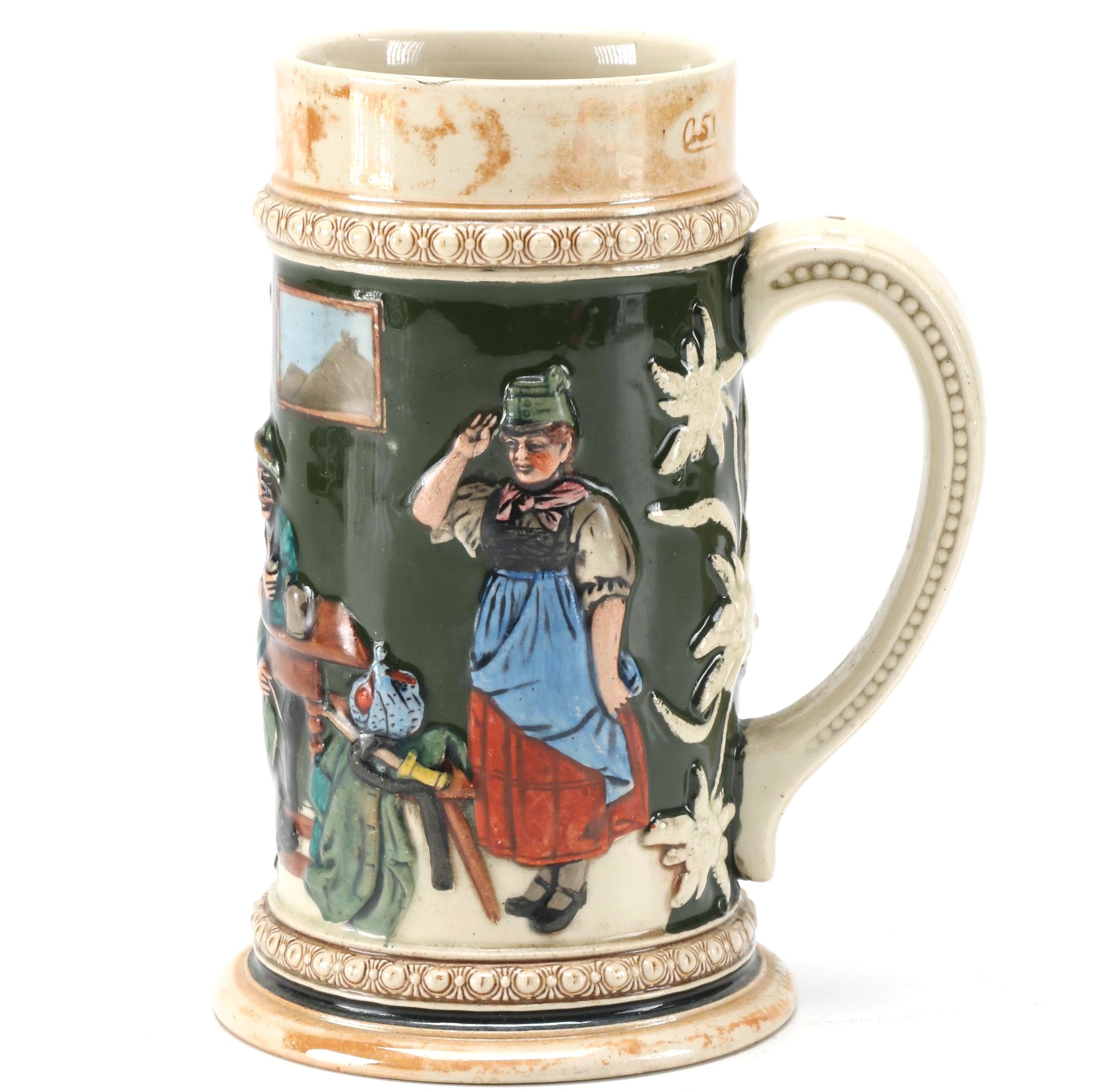 Ceramic German Beer Stein
