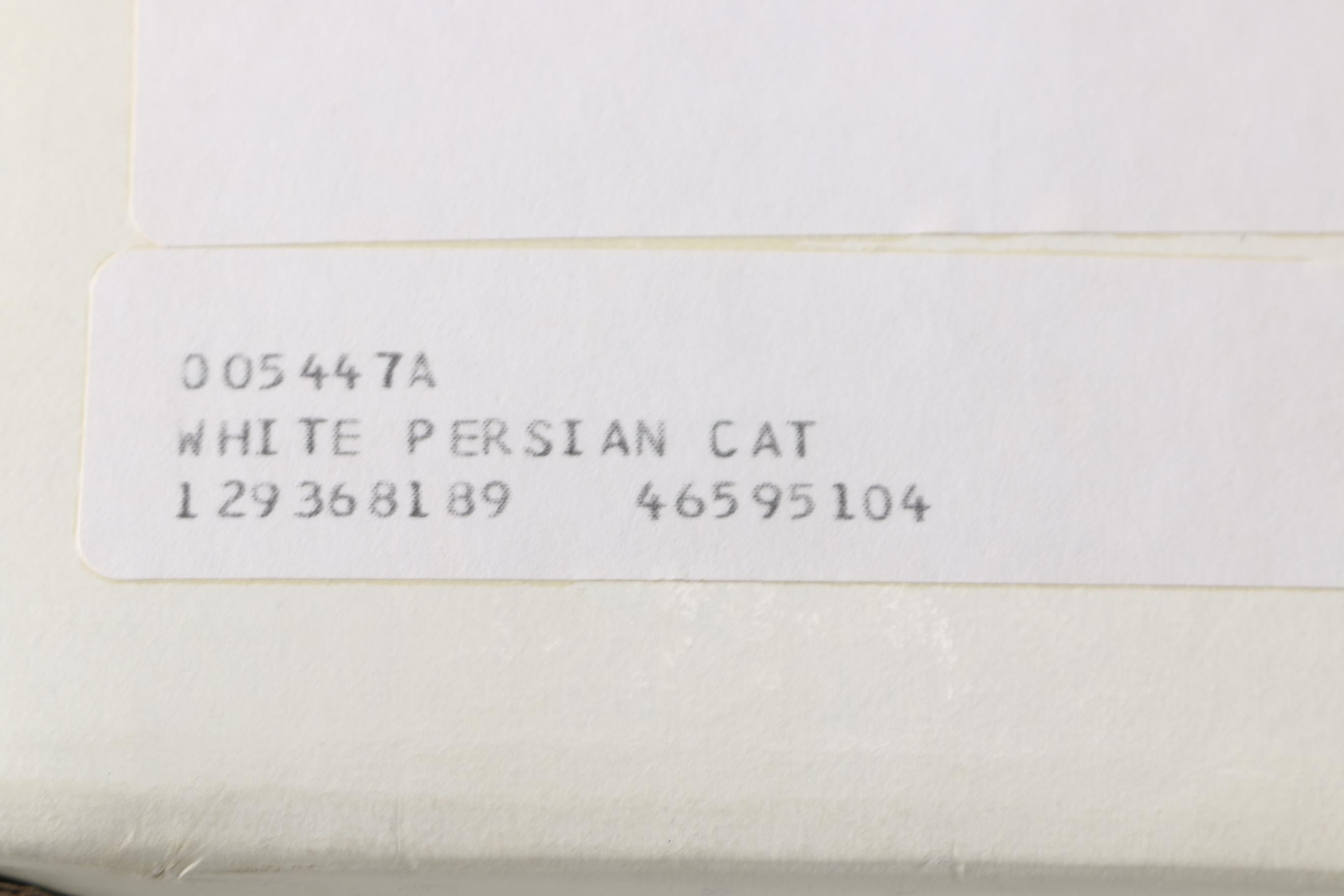 Lenox Porcelain Cats "White Persian" and "Calico Classical"