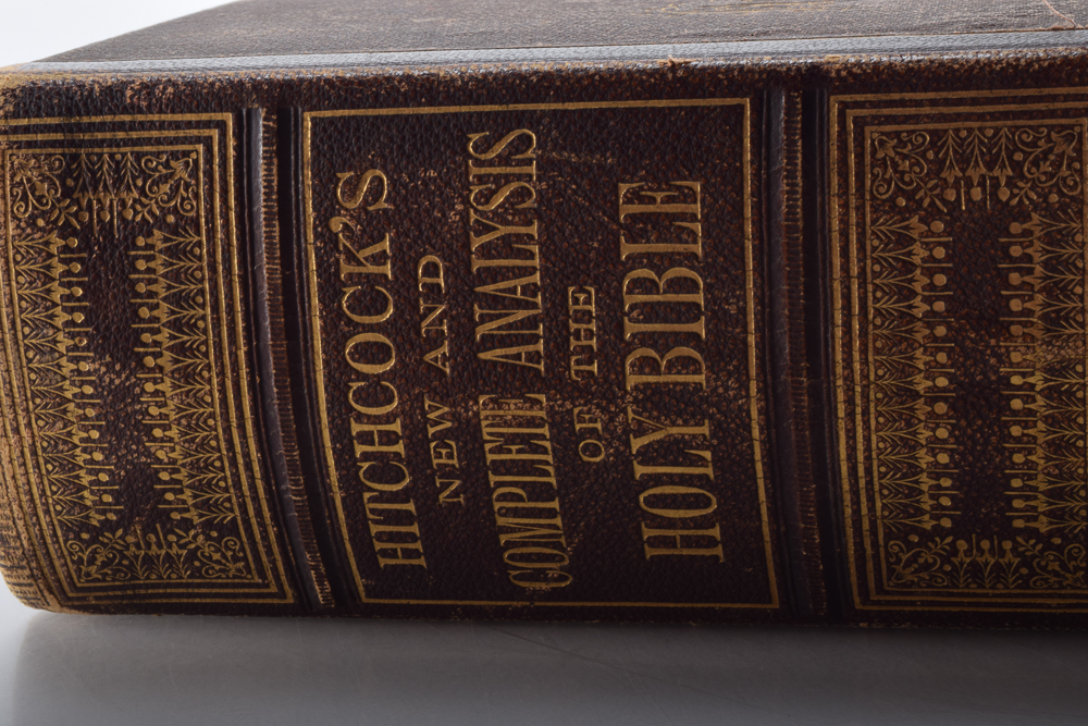1869 "Hitchcock's New and Complete Analysis of the Holy Bible" Edited by Rev. Roswell D. Hitchcock