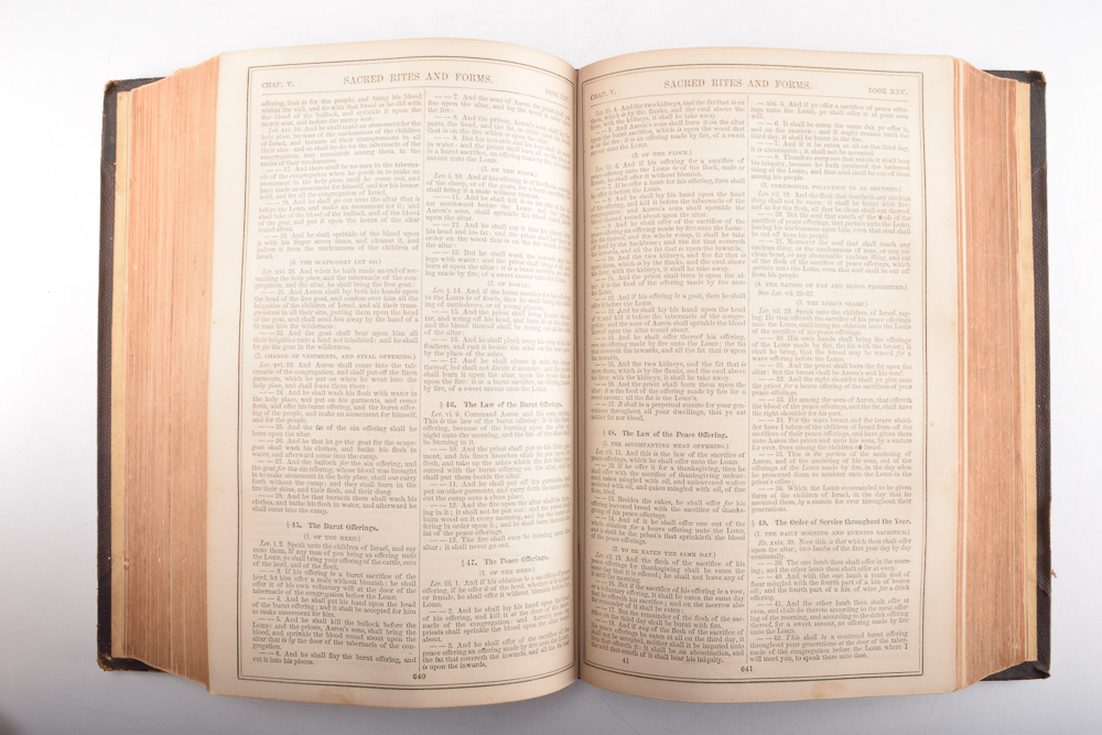 1869 "Hitchcock's New and Complete Analysis of the Holy Bible" Edited by Rev. Roswell D. Hitchcock