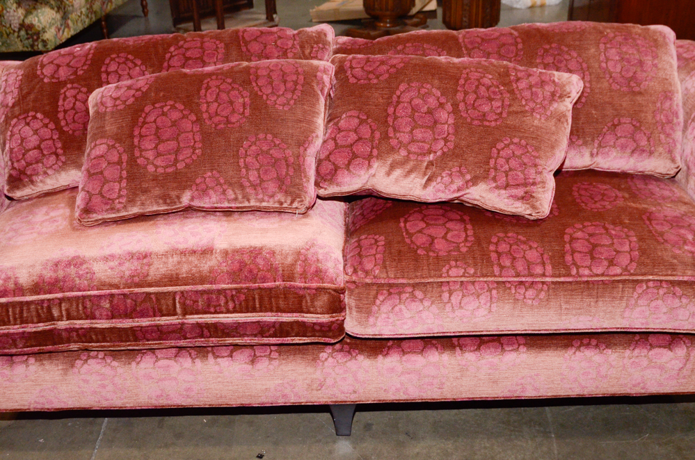 Baker “Dapha Madison” Sofa with Donghia Velvet Upholstery