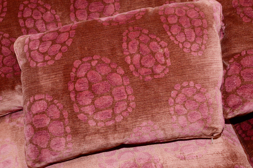 Baker “Dapha Madison” Sofa with Donghia Velvet Upholstery