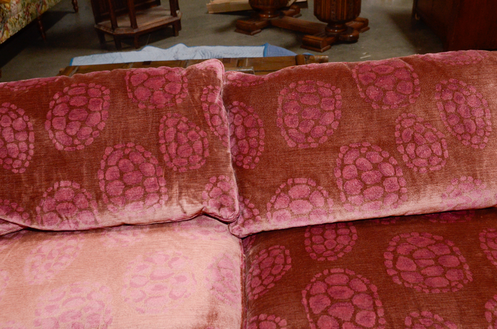 Baker “Dapha Madison” Sofa with Donghia Velvet Upholstery