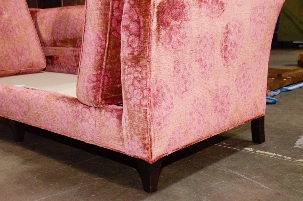 Baker “Dapha Madison” Sofa with Donghia Velvet Upholstery