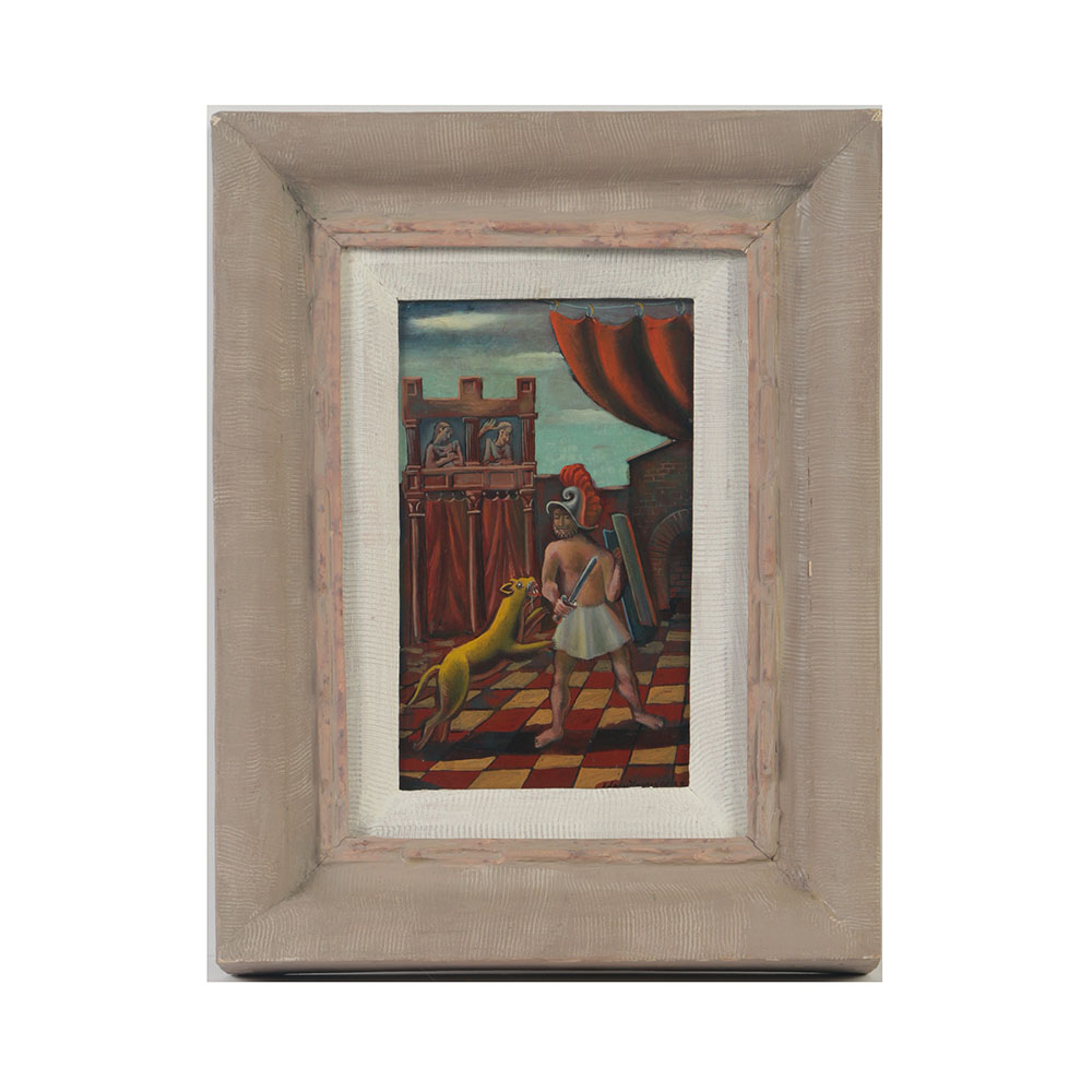 Edgar Yeager Oil Painting on Board "Warrior"