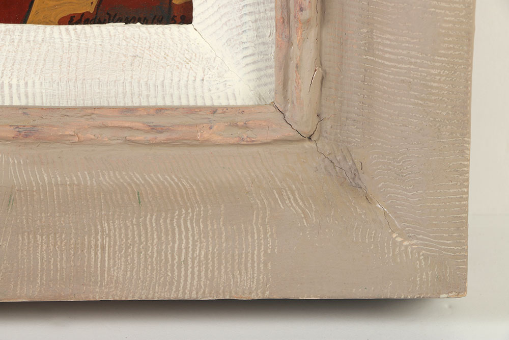 Edgar Yeager Oil Painting on Board "Warrior"